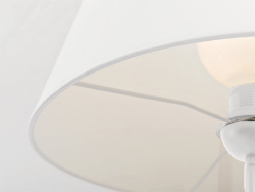 Check SHADE FLOOR floor lamp - white lamp shade, white