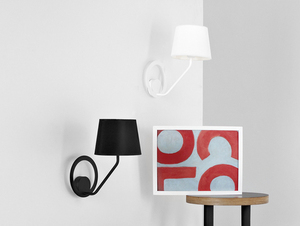 SHADE WALL wall lamp - white shade, white. small 1