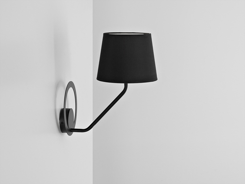 Check SHADE WALL wall lamp - black shade, black.