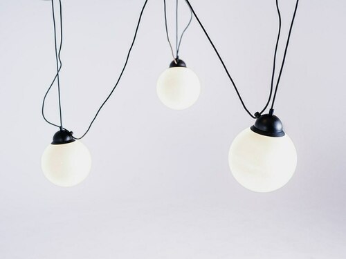 Check GLASS M 3 pendant lamp - black