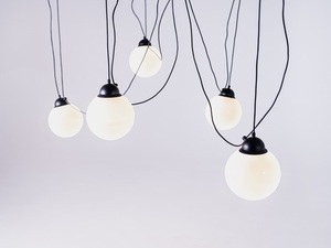 GLASS M 5 pendant lamp - black small 4
