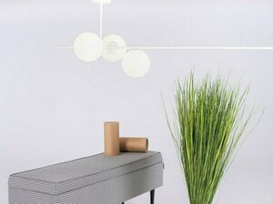 BOBLER horizontal pendant lamp - white small 1