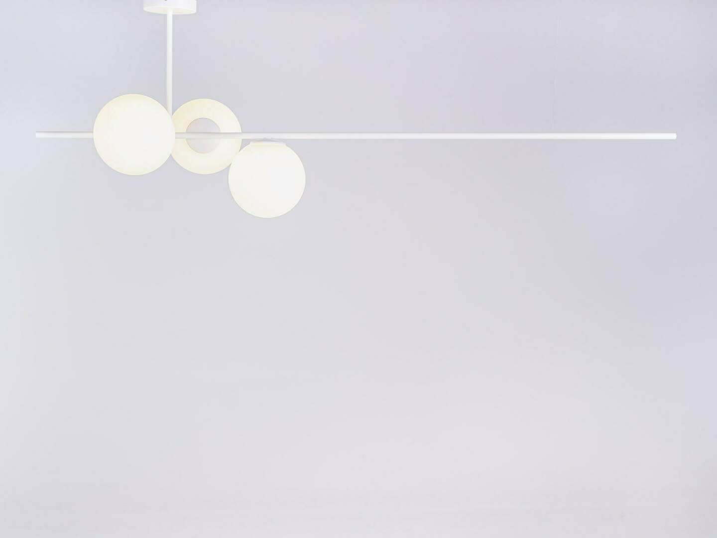 BOBLER horizontal pendant lamp - white