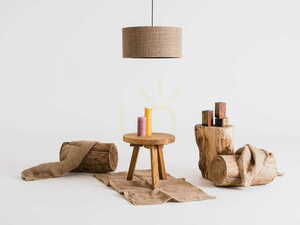 CustomForm MASALA BLACK pendant lamp 50×30 cm, jute shade with black lining small 2