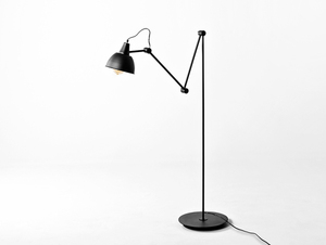 COBEN FLOOR floor lamp - black (gold center of shade). small 3