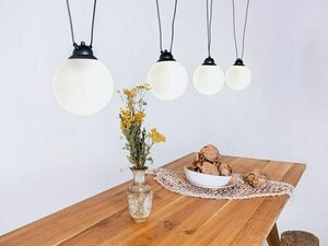 GLASS HANGMAN 4 pendant lamp - black small 1