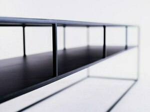 RTV table TENSIO 2 FLOOR METAL 200x45 - black small 4