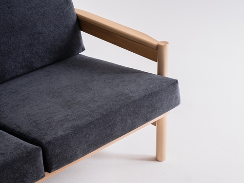 Check CustomForm CARL two-seater sofa MT16 Starry Night, natural beech