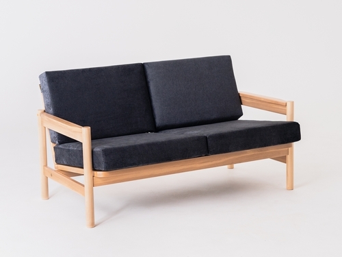 Check CARL 2 person sofa. - starry night(mt16), natural