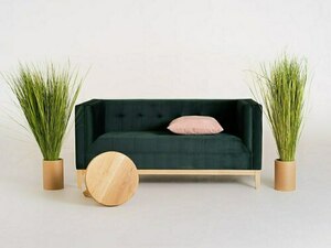 Sofa by-TOM 2 person. - avocado(rv38), natural small 1
