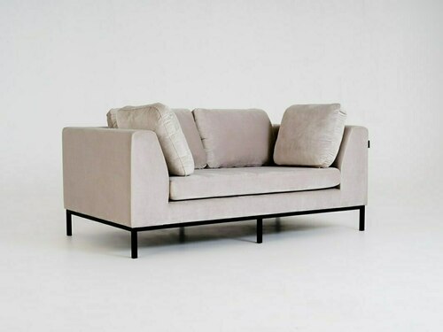 Check AMBIENT 2 person sofa. - coconut(rv21), black