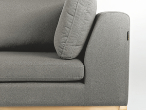 CustomForm AMBIENT WOOD 3-seater sofa, quartz grey ML84, natural beech small 4