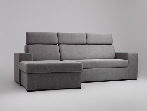 Check Corner unit ATLANTICA split. L - steel(et91), walnut