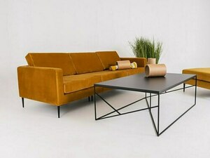 VERGAN 4 person sofa. - maracuja(rv41), black small 1