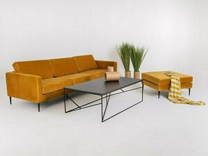 VERGAN 4 person sofa. - maracuja(rv41), black small 2