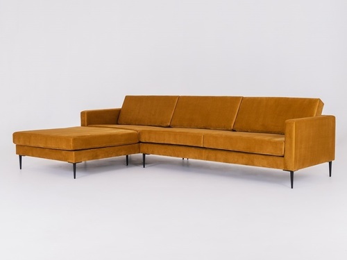 Check Corner sofa VERGAN L - maracuja(rv41), black
