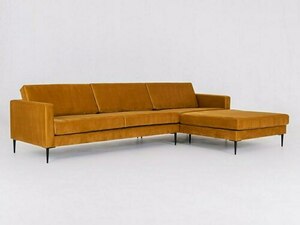 Corner sofa VERGAN P - maracuja(rv41), black small 0