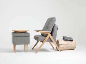 VINC armchair - steel(et91), natural small 2