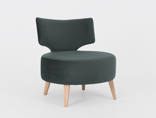 Check FLIPPIN armchair - gray lilac(rv96), natural
