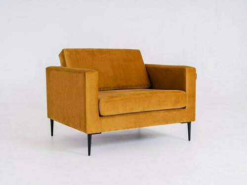 Check VERGAN armchair - maracuja(rv41), black