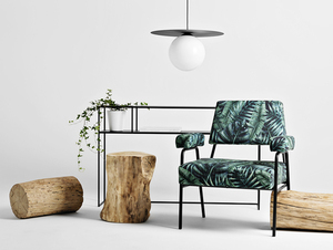 SIMPLE armchair - tropical vibes(dar01), black 2 SIMPLE armchair - tropical vibes(dar01), black small 2
