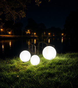 Garden Ball Light Lunares Luna Ball 50 cm White Gloss LED E27 IP44 LB50B small 5