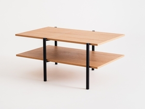 RAVE BASIC coffee table 100x60 - oak(3395), black small 0