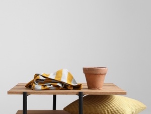 RAVE BASIC 80 coffee table - oak(3395), black small 3