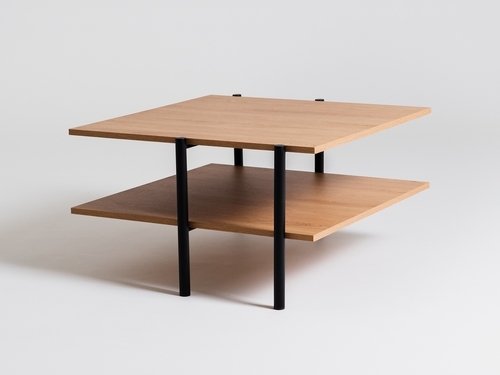Check RAVE BASIC 80 coffee table - oak(3395), black