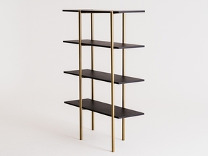 RAVE BASIC 110 bookcase - black(7919), gold small 3