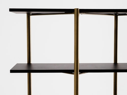 Check CustomForm RAVE BASIC 110 bookcase – black (7919), gold