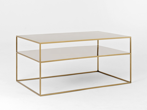 Check TENSIO 2 FLOOR METAL coffee table 100x60 - gold