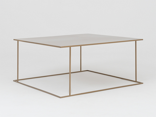 Check WALT METAL coffee table 100x100 - gold