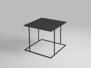 WALT METAL 50 coffee table - black small 3