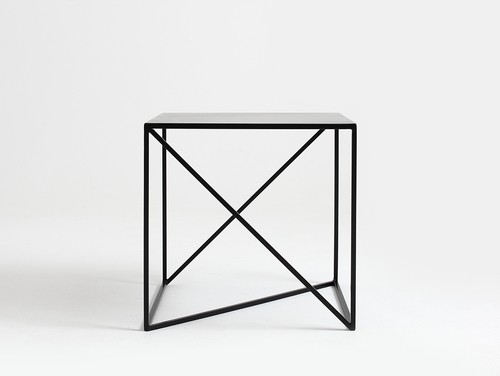 Check MEMO METAL 50 table - black