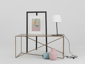 MEMO METAL coffee table 100x60 - gold small 2