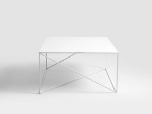 MEMO METAL 80 coffee table - white small 3