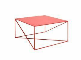 Check MEMO METAL 80 coffee table - red MEMO METAL 80 coffee table - red