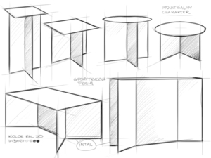 OLI METAL 30 table - white small 5