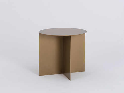 Check OLI METAL 50 round coffee table - gold