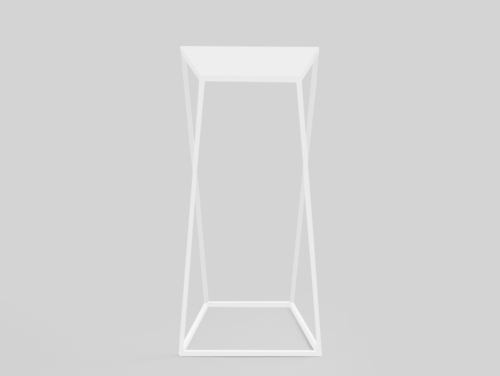 Check ZAK METAL 30 table - white