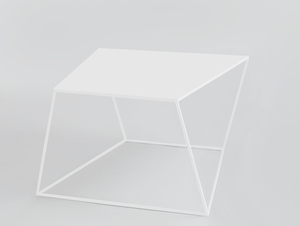 ZAK METAL 80 coffee table - white small 0
