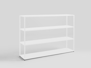 HYLLER METAL 150x110 bookcase - white small 0
