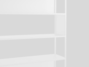 HYLLER SIDE METAL bookcase 150x180 - white small 2