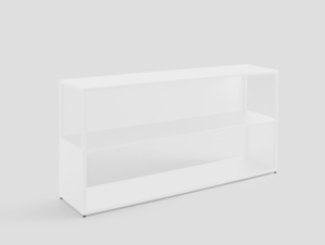 HYLLER SIDE METAL bookcase 150x75 - white small 0