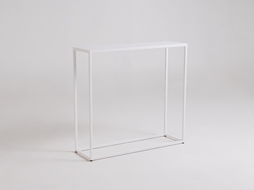Check JULITA METAL 92-1F console - white