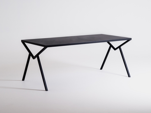 Check Dining table TAVO 180 - black