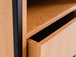SKAP 2R1 MIX bookcase - black small 4