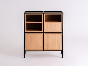 SKAP 2R2 MIX bookcase - black small 3