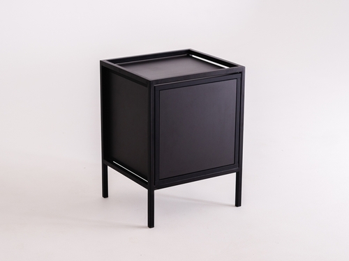 Check SKAP BLACK 1R1 DOOR bookcase